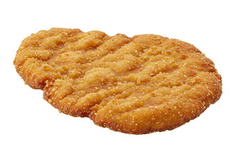Isolated Breaded Fried Cutlet Crispy Chicken Schnitzel on Transparent