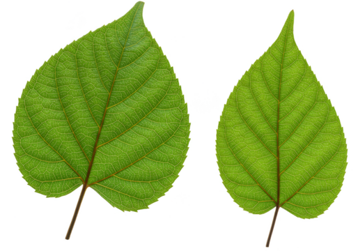 Isolated Green Leaf Transparent Natural Foliage Plant Background