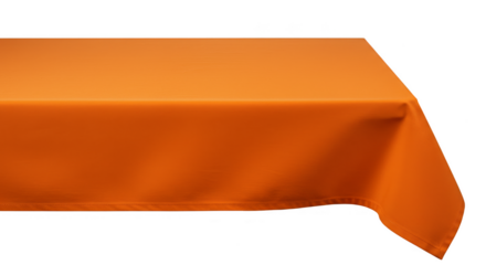 Isolated Orange Fabric Tablecloth Background Decoration Elegant Design