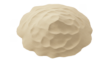 Isolated Pile of Fine Sand Beach Desert Natural Material Element