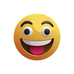 Fototapeta premium Smiley Face Emoji Icon Set – Happy, Sad, and Emotional Expression Symbols