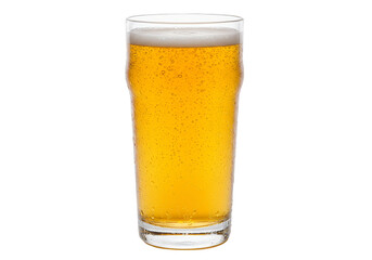 Isolated Pint of Lager Transparent Background Pub Alcohol Refreshment