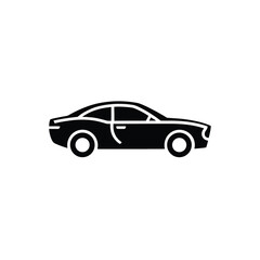 Fototapeta premium Coupe car vector icon