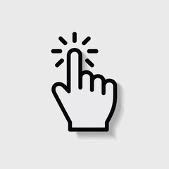 Click gesture hand icon