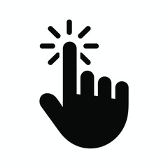Obraz premium Finger clicking icon