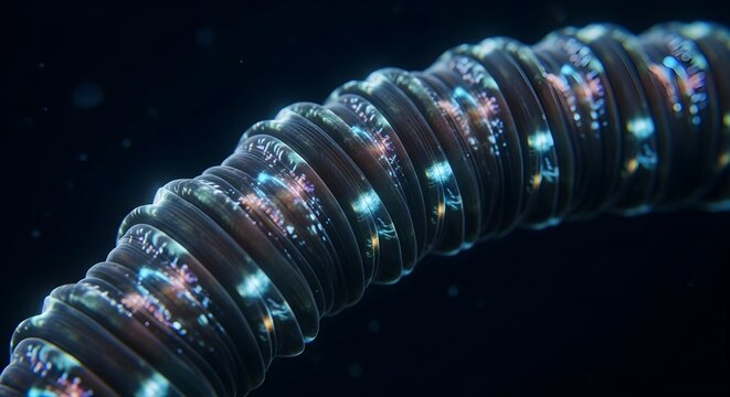 Abstract glowing technology conduit