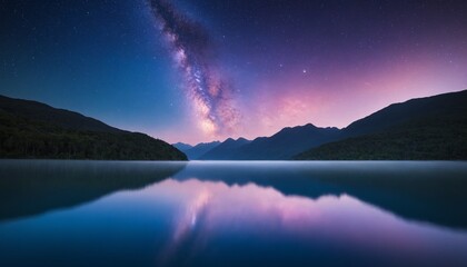 Anime-Style Magical Night Sky