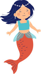 Beautiful Mermaid Illustration

