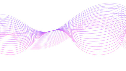 Wavy pink and purple lines on white.
Abstract flowing gradient pattern.