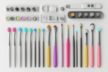 Naklejka premium Vector illustration of a colorful marker pen set on a white background