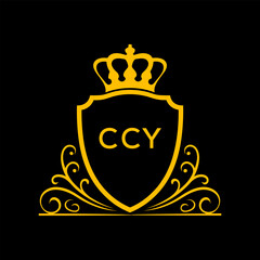 Dynamic Tech Logo Design with CCY Letters and Abstract Motion Elements – Modern Business Identity. CCY Letter logo.
