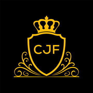 Dynamic Tech Logo Design with CJF Letters and Abstract Motion Elements &ndash; Modern Business Identity. CJF Letter logo.
