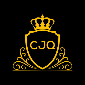 Dynamic Tech Logo Design with CJQ Letters and Abstract Motion Elements &ndash; Modern Business Identity. CJQ Letter logo.

