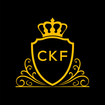 Dynamic Tech Logo Design with CKF Letters and Abstract Motion Elements &ndash; Modern Business Identity. CKF Letter logo.
