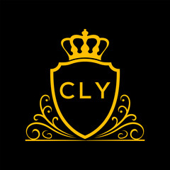 Dynamic Tech Logo Design with CLY Letters and Abstract Motion Elements – Modern Business Identity. CLY Letter logo.
