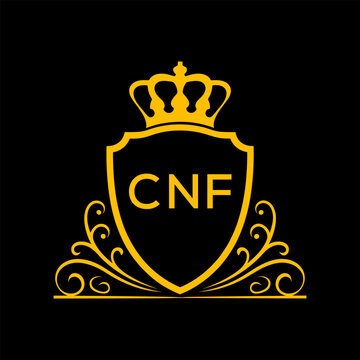Dynamic Tech Logo Design with CNF Letters and Abstract Motion Elements &ndash; Modern Business Identity. CNF Letter logo.
