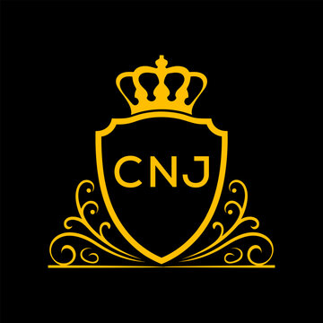 Dynamic Tech Logo Design with CNJ Letters and Abstract Motion Elements &ndash; Modern Business Identity. CNJ Letter logo.
