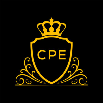 Dynamic Tech Logo Design with CPE Letters and Abstract Motion Elements &ndash; Modern Business Identity. CPE Letter logo.
