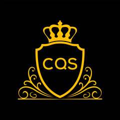 Dynamic Tech Logo Design with CQS Letters and Abstract Motion Elements – Modern Business Identity. CQS Letter logo.
