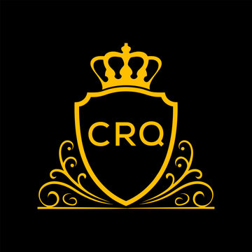 Dynamic Tech Logo Design with CRQ Letters and Abstract Motion Elements &ndash; Modern Business Identity. CRQ Letter logo.
