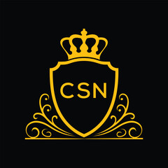 Dynamic Tech Logo Design with CSN Letters and Abstract Motion Elements &ndash; Modern Business Identity. CSN Letter logo.
