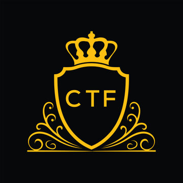 Dynamic Tech Logo Design with CTF Letters and Abstract Motion Elements &ndash; Modern Business Identity. CTF Letter logo.
