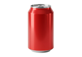Isolated Red Soda Can Drink Refreshment Metal Aluminum Beverage
