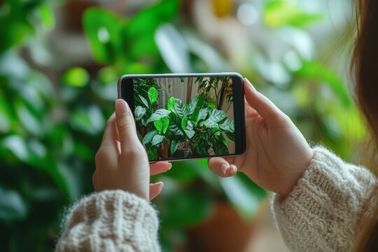 Close-up view of hands of a woman using toner and a cotton pad to remove makeup, following a skincare routine, Generative AI - Powered by Adobe