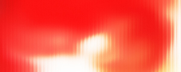 Shiny red abstract background with striped effect. Wave-striped glass refraction.