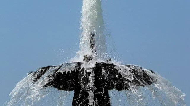 Water fountain on the premises of India Gate, Rajpath, New Delhi, India