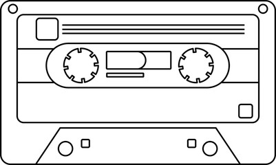 Cassette Line Art © Garner