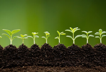 The initial stages of seed germination, new growth,hydroponic systems,the concept of innovation and technology development in agriculture