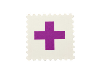 Fototapeta premium Plus Sign Stamp Icon Graphic Symbol Health Cross Transparent PNG