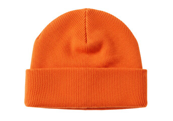 Orange Beanie Hat Knitted Winter Apparel Fashion Warm Background