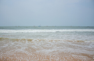 waves on the beach