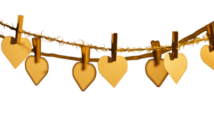 Romantic Heart Valentine Lights Decoration Background Illustration