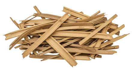 Pile of Whole Wheat Pasta Food Cereal Rustic Isolated Background PNG