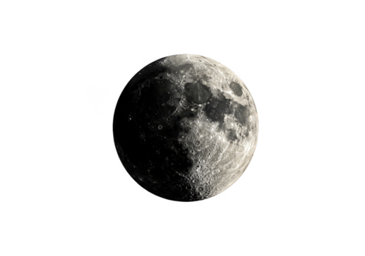 Space Photo of Detailed Moon Celestial Sphere Lunar Surface Planet