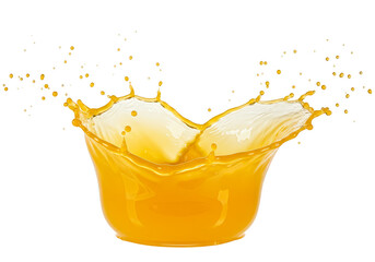 Splash Of Fresh Orange Juice Transparent Liquid Motion Sweet Drink