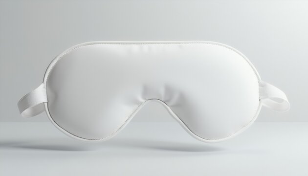 White Sleep Mask Mockup