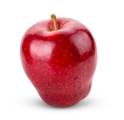 red apple isolated on transparent png ( Image from camera)