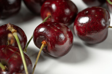 Studio shot of delicious cherry
