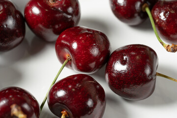 Studio shot of delicious cherry