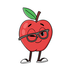 Red apple isolated