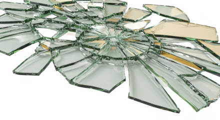 Transparent Broken Glass Shards Fragments Scattered Abstract Texture