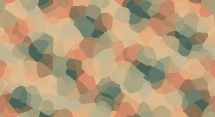 Abstract Mosaic Pattern with Earthy Tones and Organic Shapes.