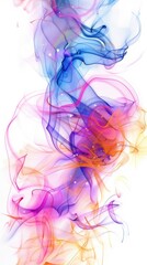 Minimalist Pastel Shapes Magic Swirl Star Dust Abstract White Background