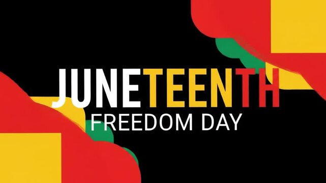 Juneteenth Freedom Day Celebration: Dynamic Animated Graphic Design