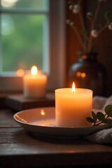 Calming Aromatherapy Candles Serene Atmosphere for Relaxation, Meditation & Spiritual Well-being