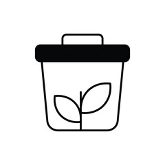 Zero Waste Icon vector stock illustration